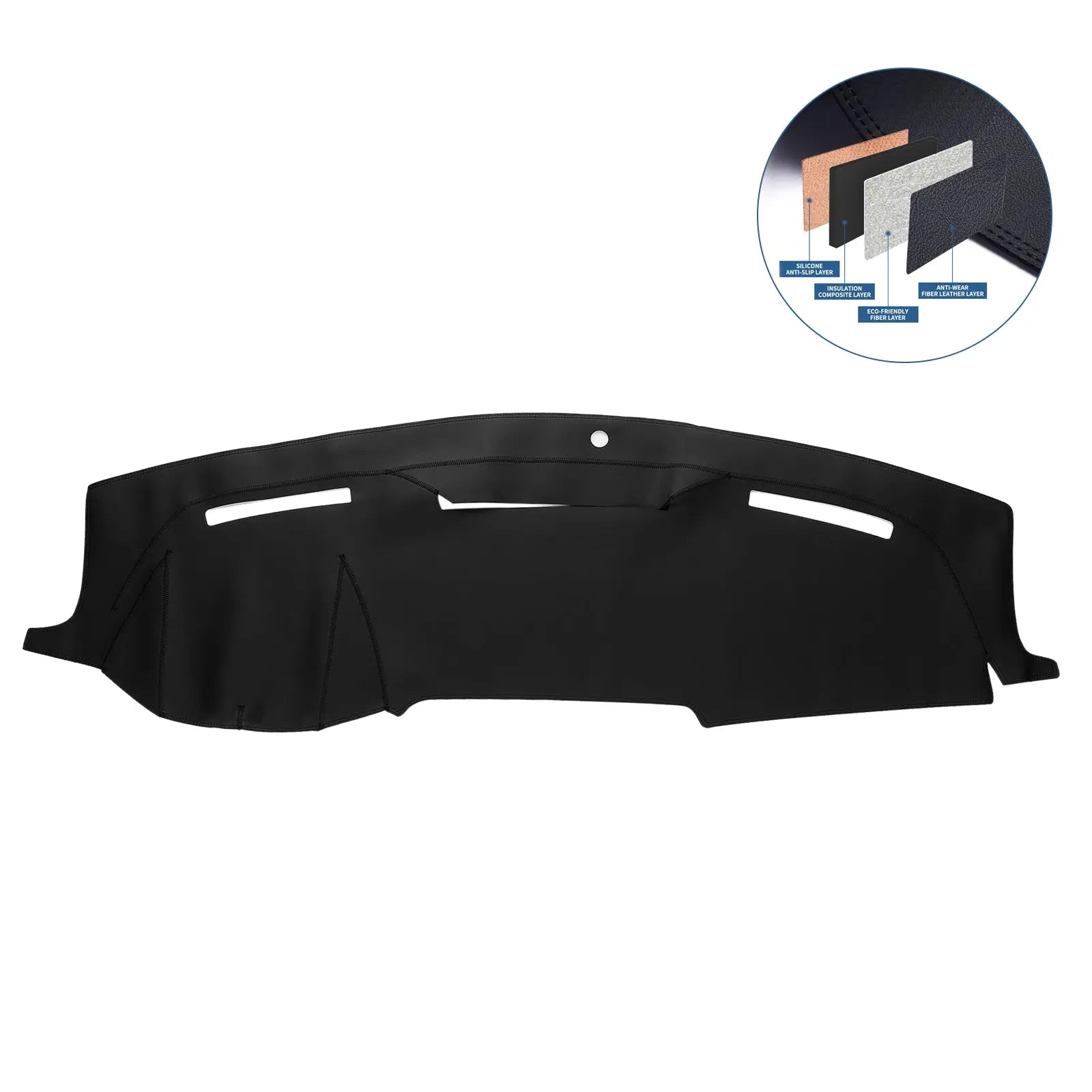 Dash Cover Mat for 2010-2014 Dodge Ram 1500 2500 3500 Flashark