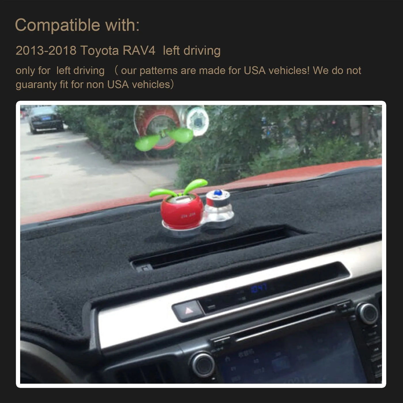 Dash Cover Mat for 2013-2018 Toyota RAV4 Flashark