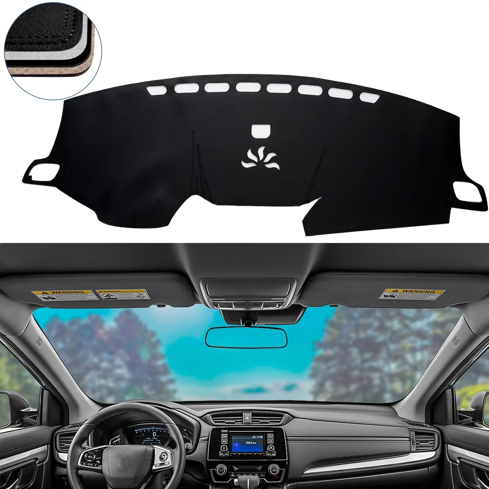 Dash Cover Mat for 2017-2021 Honda CRV Flashark