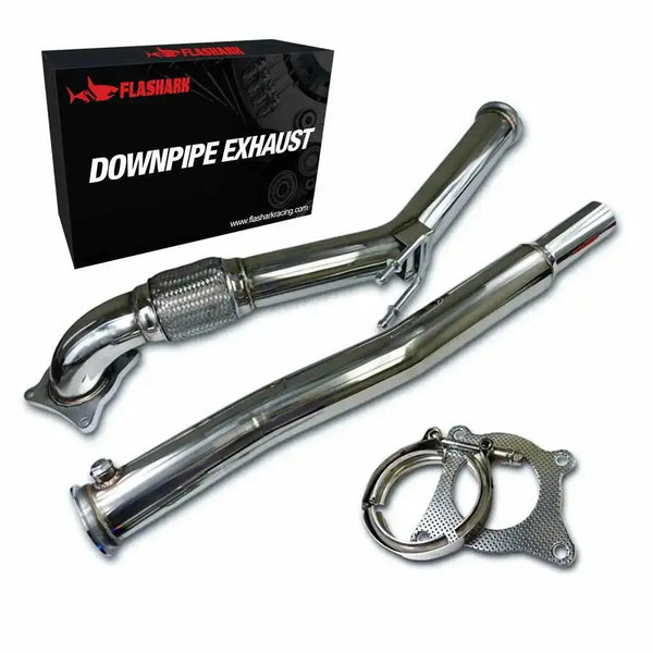 Downpipe Exhaust for 2007-2011 Audi A3 06-07,10 VW Golf GTi Jetta 2.0T Decat 3 inch Flashark