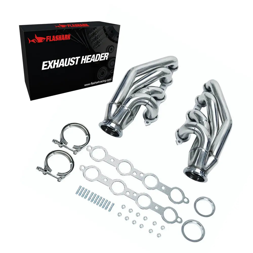 Exhaust Header Manifold for 1998-2014 LS1/LS2/LS3/LS4/LS6, LSX V8 Engines Flashark