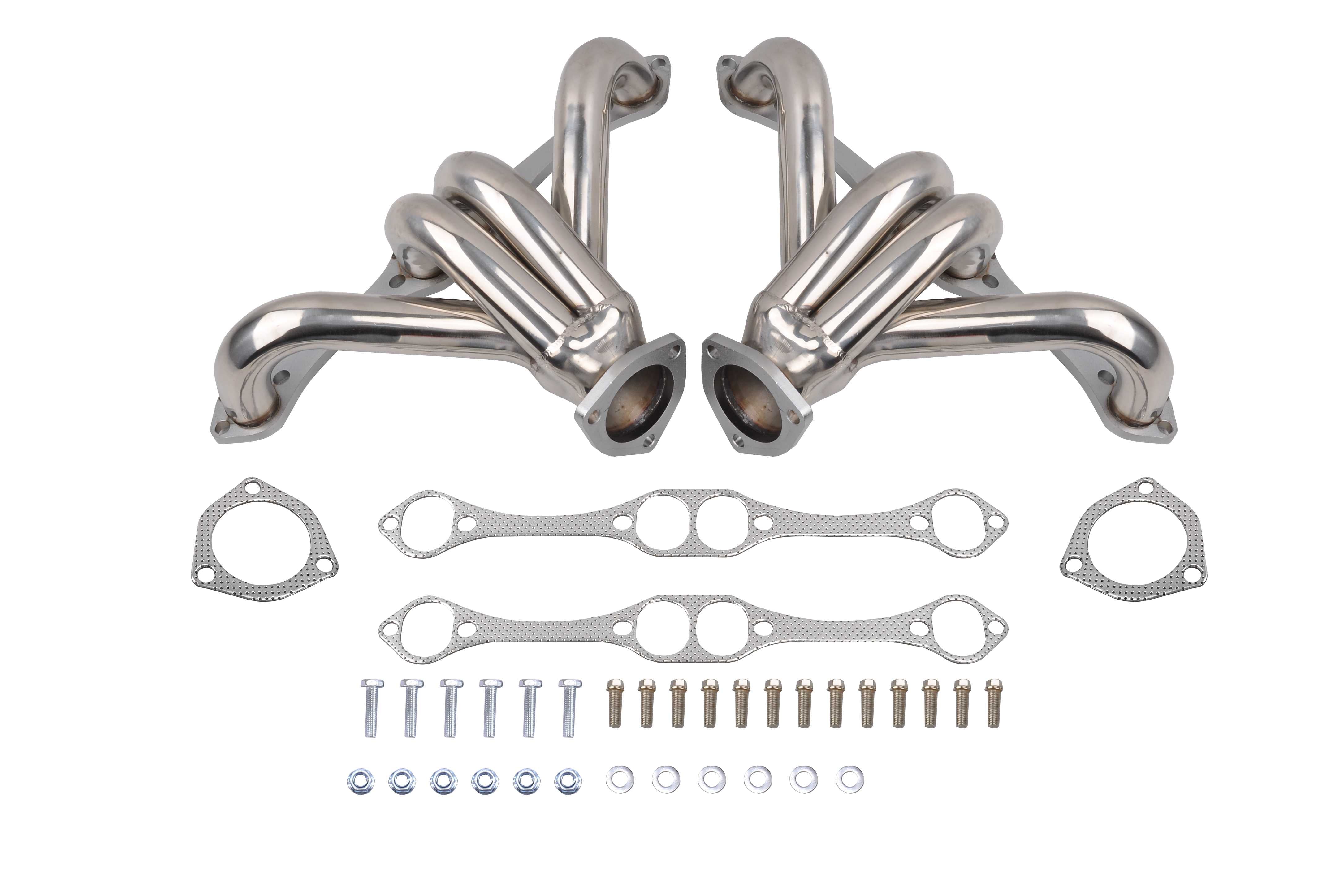 Exhaust Header Manifold for Chevy SBC Small Block Hugger V8 283 305 327 350 Flashark