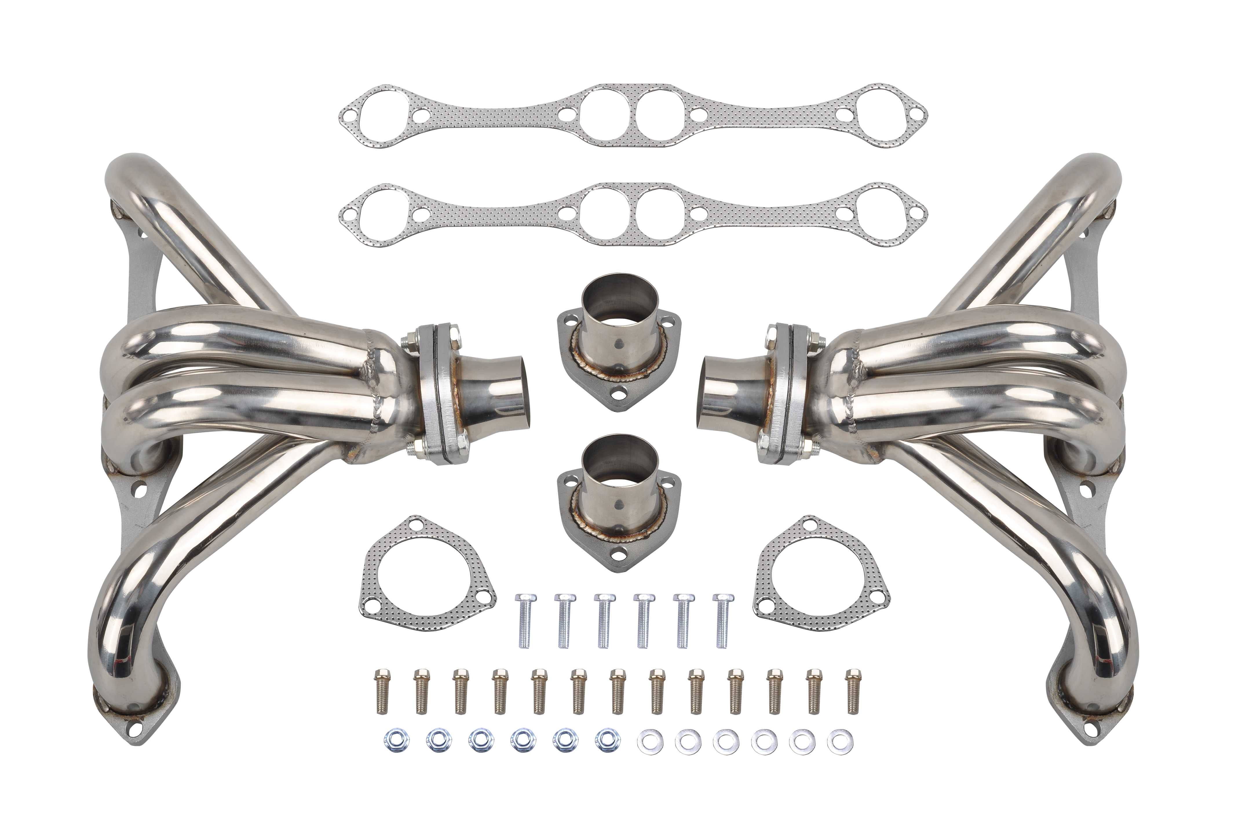 Exhaust Header Manifold for Chevy SBC Small Block Hugger V8 283 305 327 350 Flashark