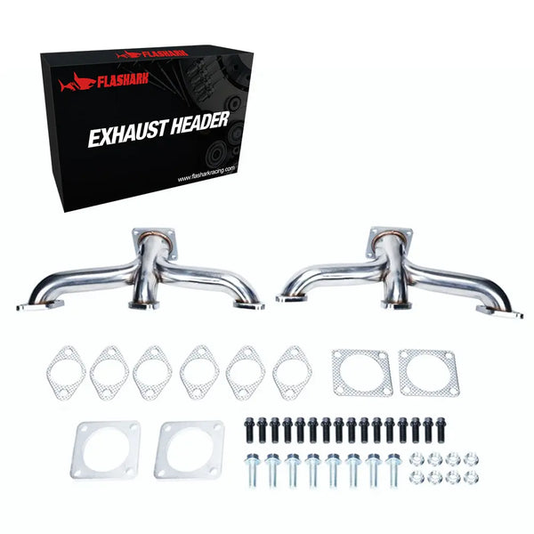 Exhaust Header for 1932-1953 Ford Flathead V8 Car Pickup Truck Shorty Flashark