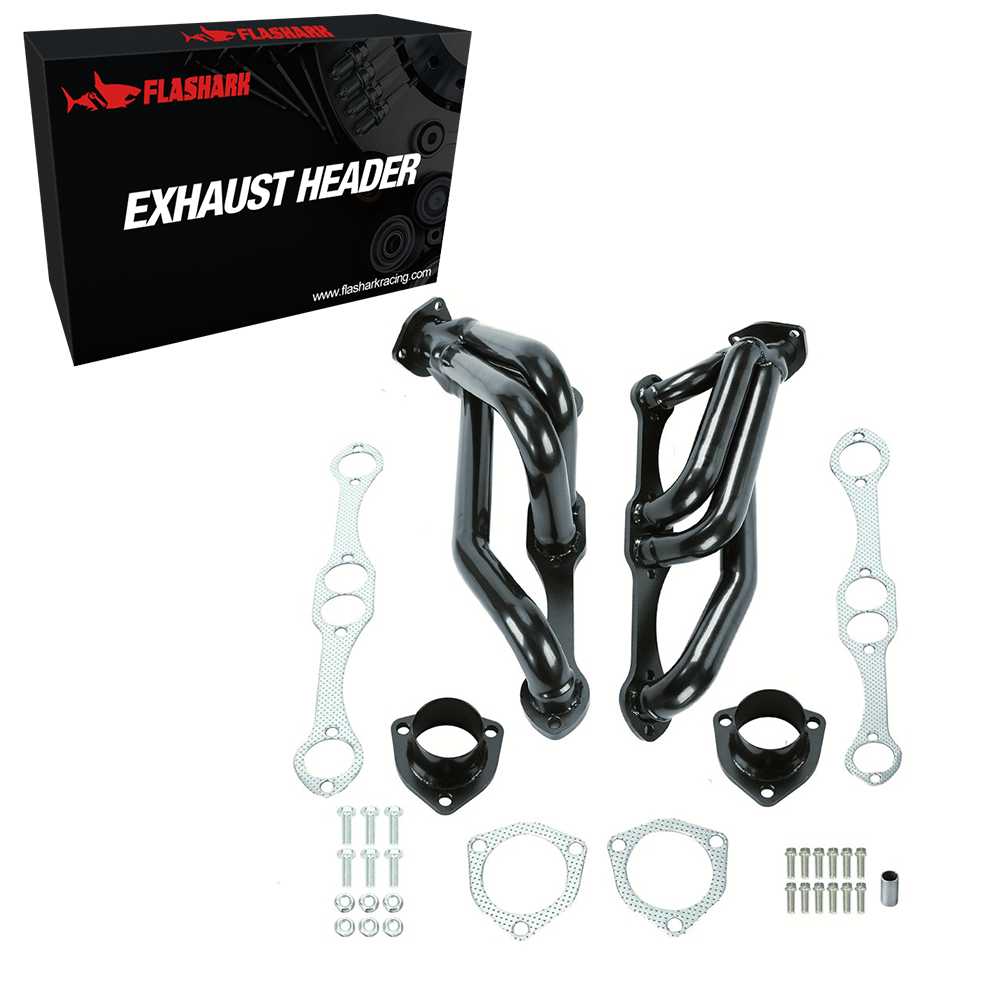 Exhaust Header for Small Block Chevy Blazer S10 S15 283 302 350 V8 Flashark