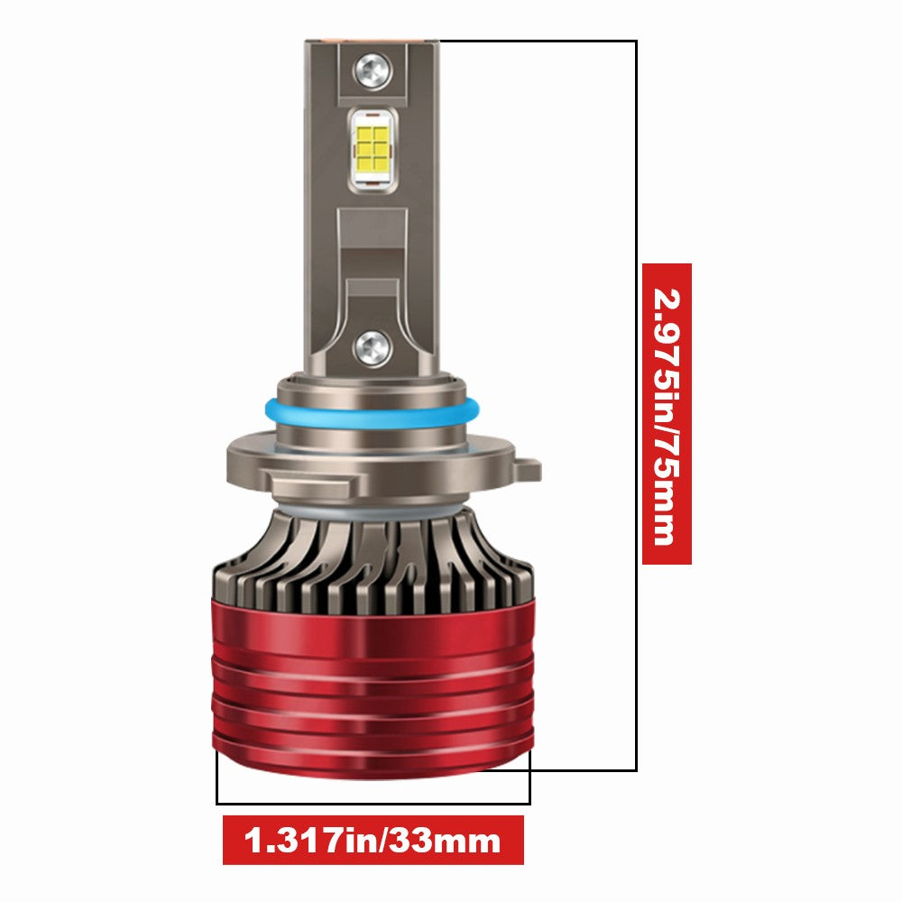 FLASHARK 9005 H4 H7 H11 LED Headlight Bulbs , 110W,6000K White, 6400 LM Per Set, Super Bright and Penetration,Plug and Play, Halogen Replacement DRL Bulbs 2 Pack Flashark