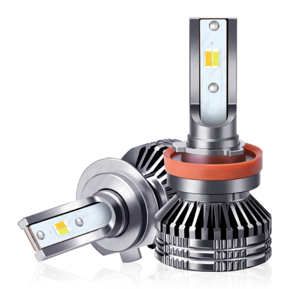 FLASHARK 9005/HB3 9006 H4 H7 H11 H13 LED Headlight Bulbs , 60W,6000K White, 6400 LM Per Set, Super Bright and Penetration,Plug and Play, Halogen Replacement DRL Bulbs 2Pack Flashark