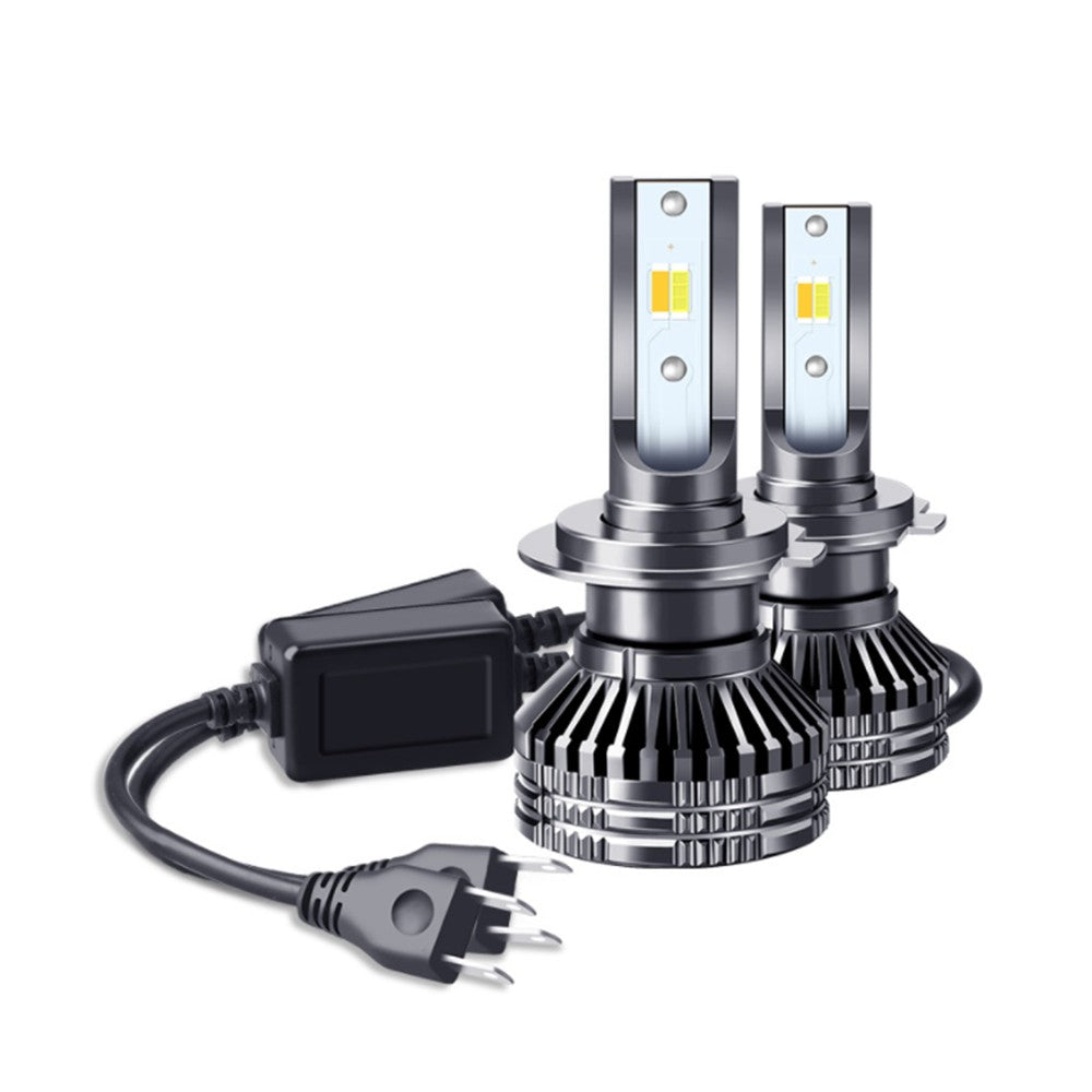 FLASHARK 9005/HB3 9006 H4 H7 H11 H13 LED Headlight Bulbs , 60W,6000K White, 6400 LM Per Set, Super Bright and Penetration,Plug and Play, Halogen Replacement DRL Bulbs 2Pack Flashark