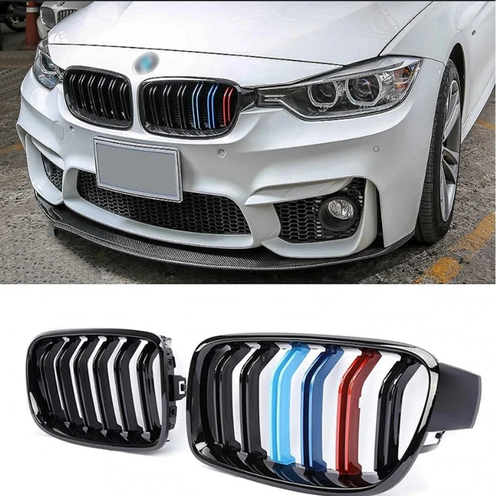 Chrome Diamond F30 Grill, Front Kidney Grille for 2012-2018 BMW 3 Series  F30 F31 - Flashark
