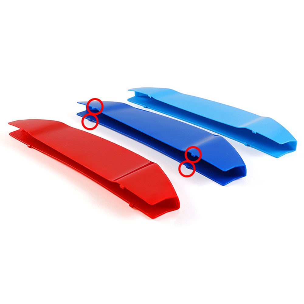 FLASHARK M-Colored Stripe Grille Insert Trims Compatible with BMW 11-20 X3 X4 Standard Kidney Grille Flashark