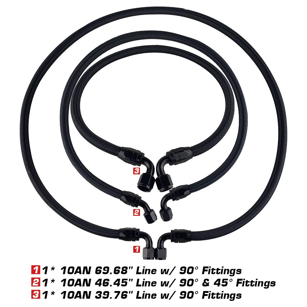 FLASHARK Performance Transmission Cooler Line Upgraded Kit, Compatible With 2006-2010 Chevrolet/GMC 6.6L Duramax LLY/LBZ/LMM Flashark