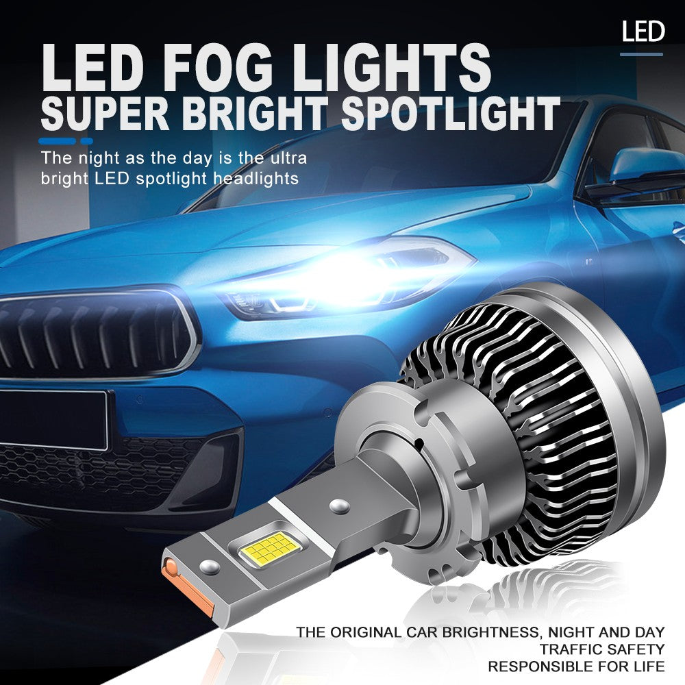 Flashark D2S D4S LED Headlight Bulbs,70W, 6800 Lumens 6000K White 350% Brightness LED Forward Lighting, 70W High Power, Plug and Play, IP68, 360° Illumination, 2 Packs Flashark