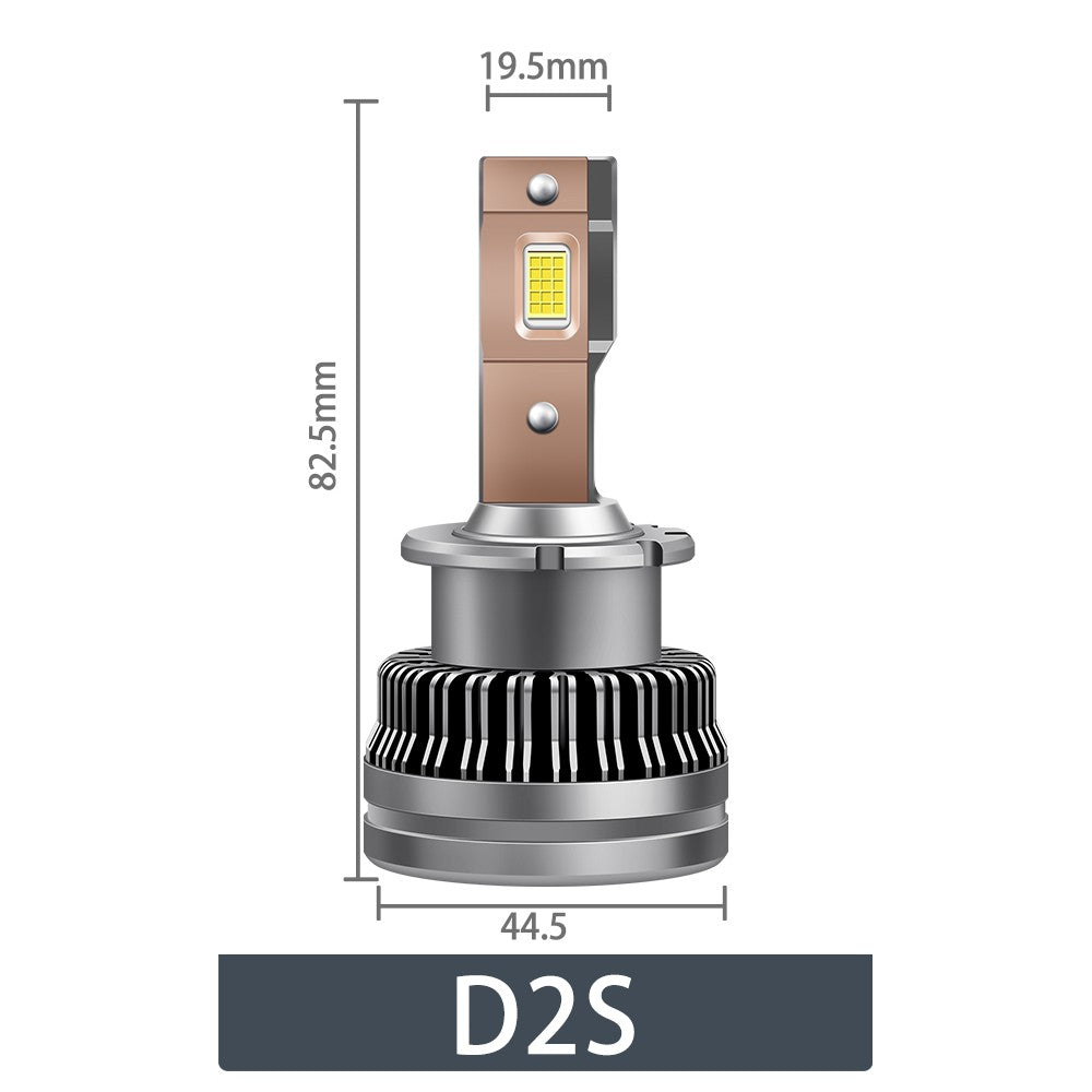 Flashark D2S D4S LED Headlight Bulbs,70W, 6800 Lumens 6000K White 350% Brightness LED Forward Lighting, 70W High Power, Plug and Play, IP68, 360° Illumination, 2 Packs Flashark