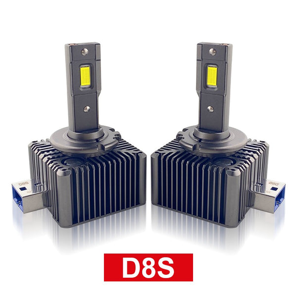 Flashark Car LED Headlight Bulbs D1S D3S D8S Series Laser Headlights,70W,6000K White, 8600LM Per Set, Super Bright and Penetration,Plug and Play, Halogen Replacement DRL Bulbs, 2 packs Flashark