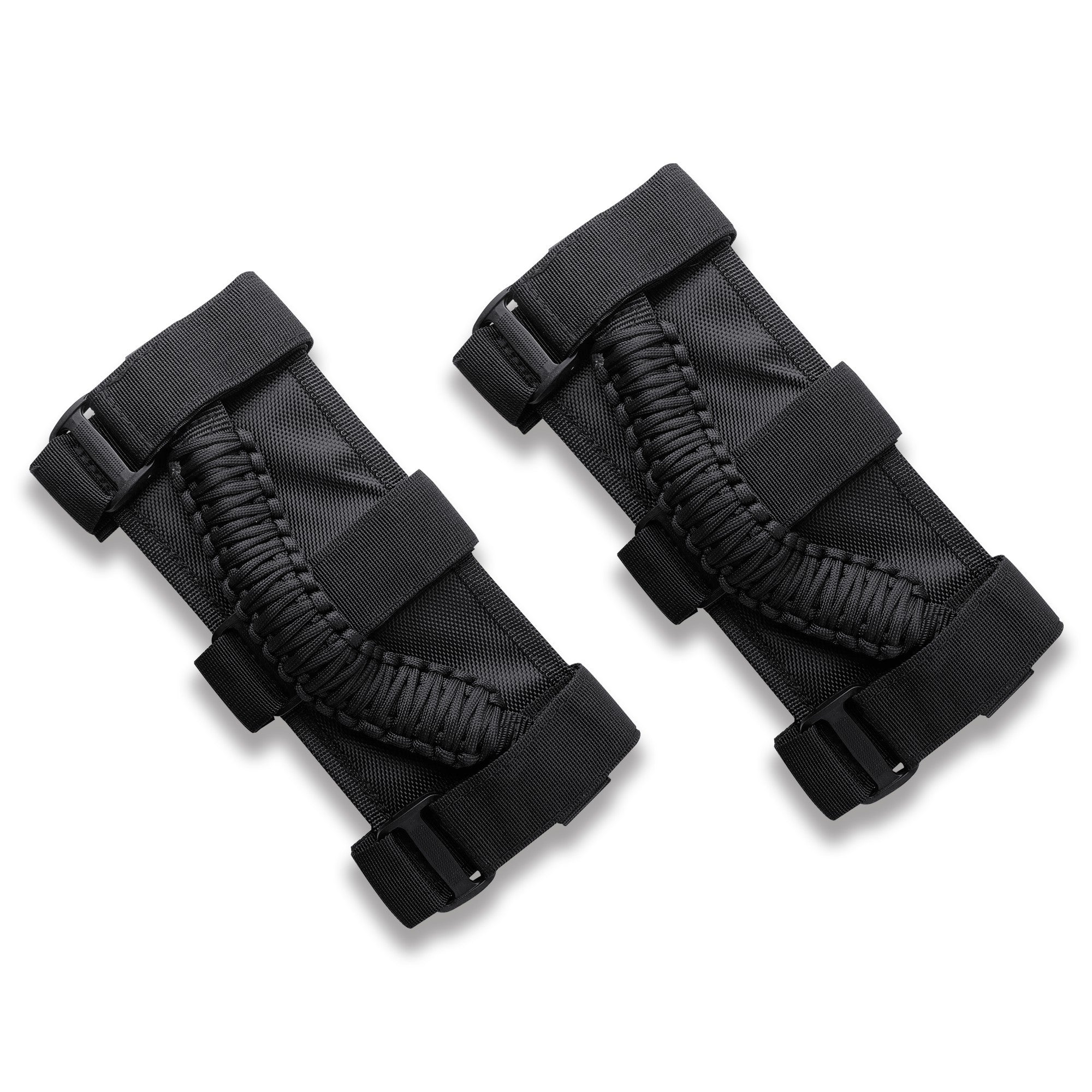 Flashark Grab Handle Kit For Jeep CJ/Wrangler/Gladiator, Grip Handle 2 Door 4 Door For Jeep Wrangler Accessories Black Woven Handle Flashark