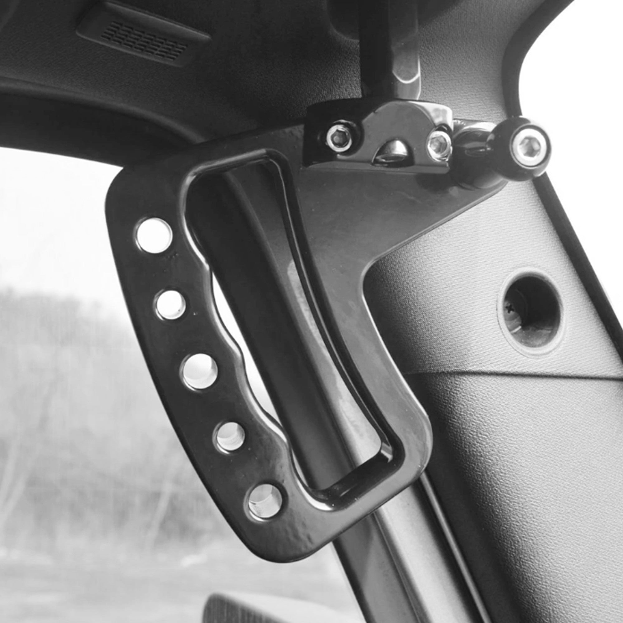 Flashark Jeep Wrangler JK/ JKU Aluminum Front & Rear Black Grab Handles 2/4 Door Non-slip Handles Flashark
