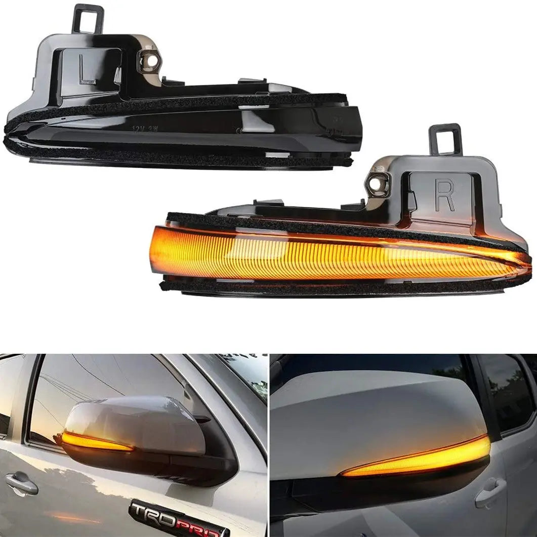 Flashark LED Side Mirror Turn Signal Lights, Sequential Dynamic Indicator Strip for 2016-2021 Tacoma, 2019-2021 RAV4 XA50,2020 Highlander XU70, Alphard Velltire Lexus LM Flashark