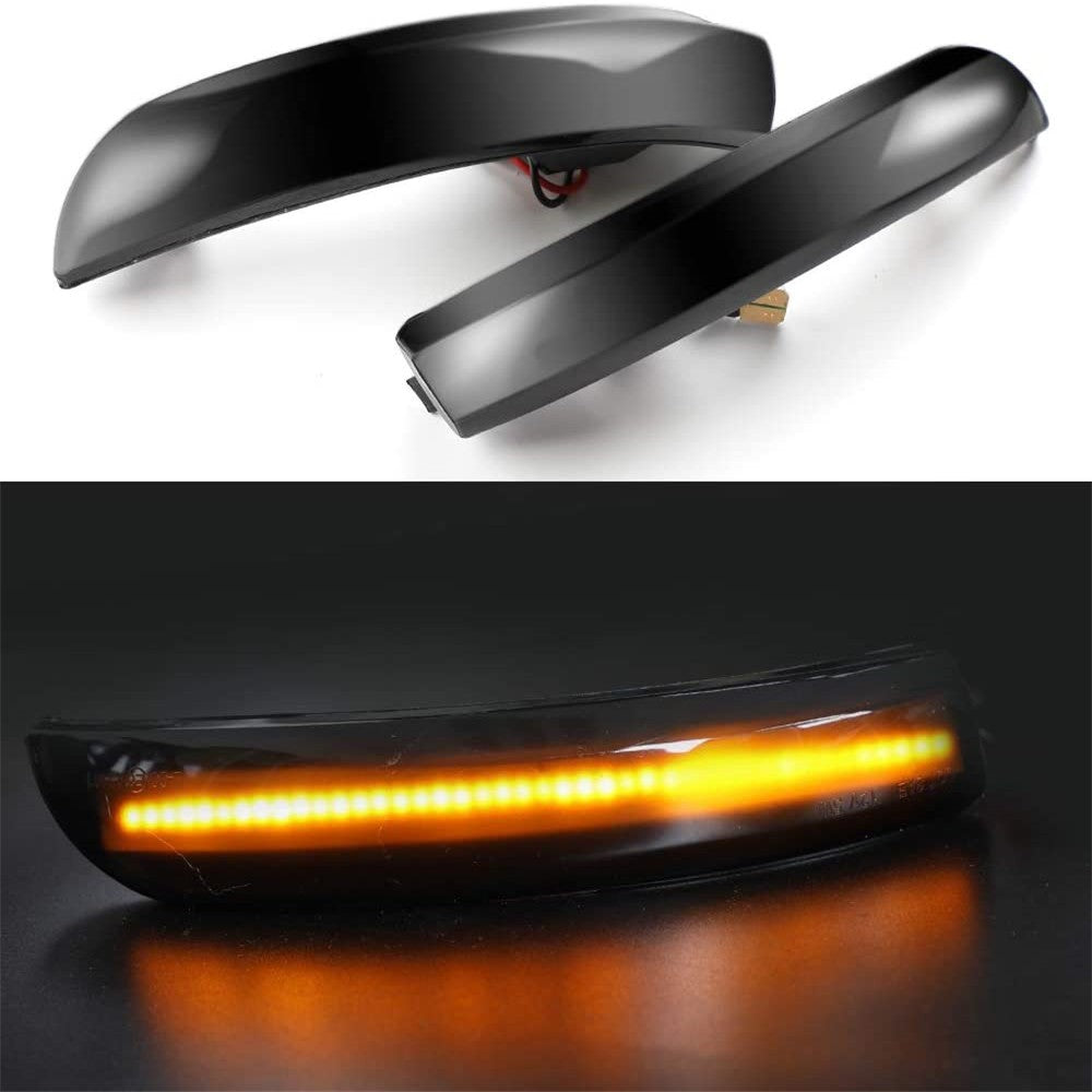 Flashark Sequential Dynamic LED Turn Signal Light Side Mirror Marker Lamp Blinker Indicator Compatible with Ford Escape Ecosport 2013-2018, Focus SE ST RS 2012-2018, C-Max 2013-2017 Flashark