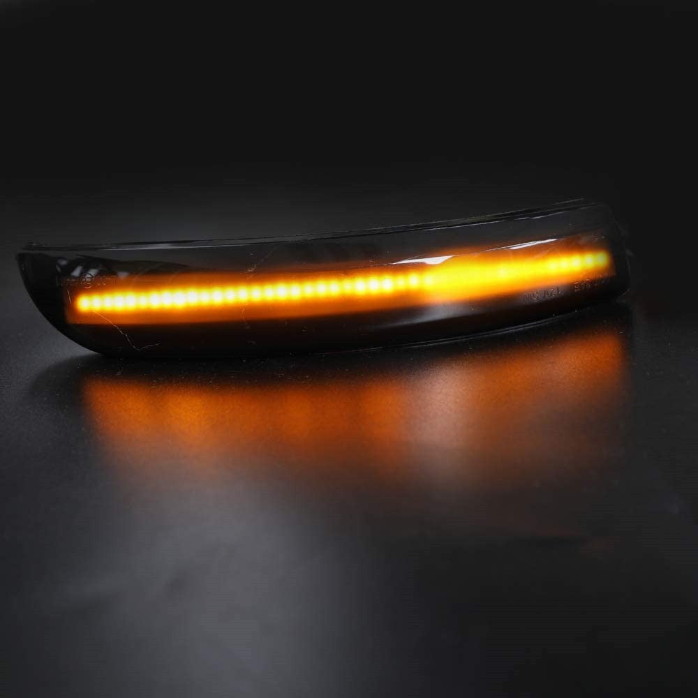 Flashark Sequential Dynamic LED Turn Signal Light Side Mirror Marker Lamp Blinker Indicator Compatible with Ford Escape Ecosport 2013-2018, Focus SE ST RS 2012-2018, C-Max 2013-2017 Flashark