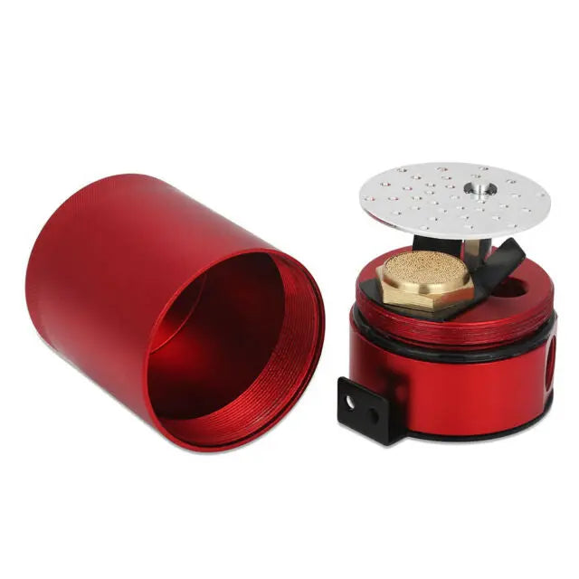 Flashark Universal Aluminum Racing Baffled 3-Port Oil Catch Can Red/Blue/Black/Silver Flashark