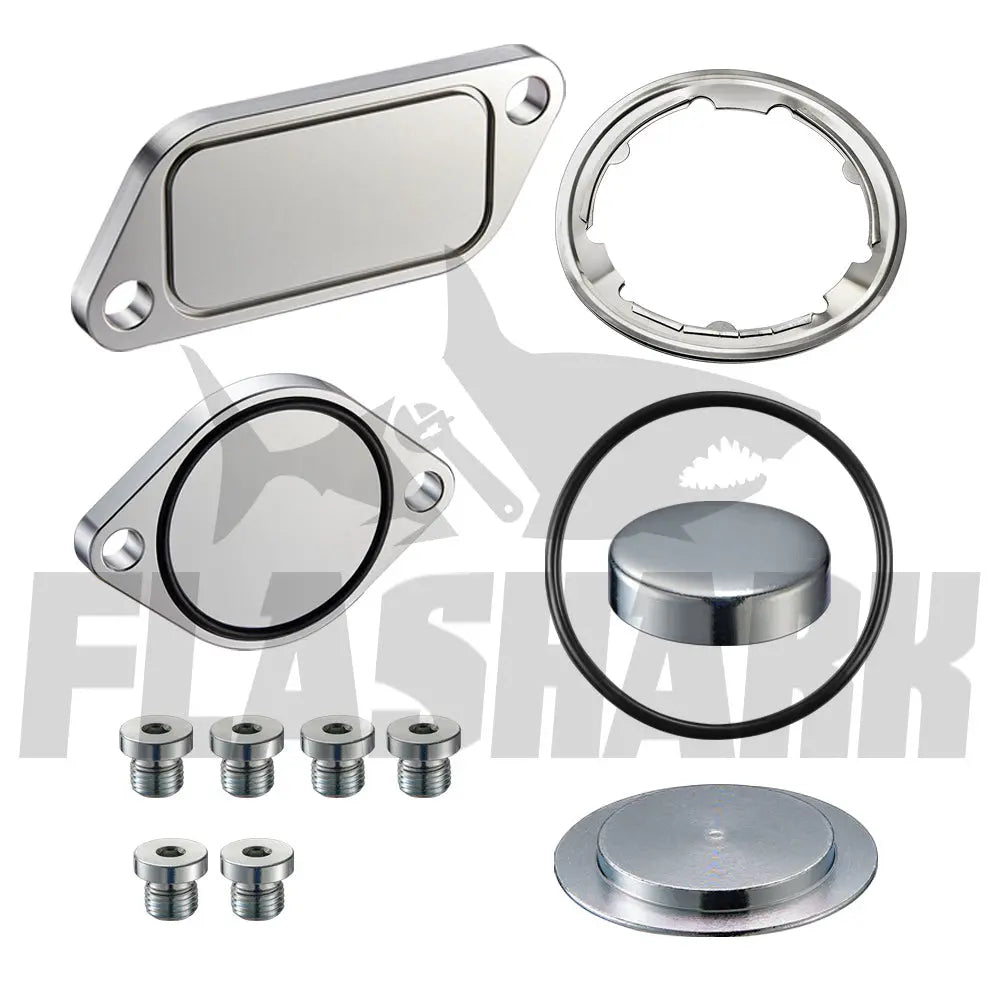 ISX CM871 EGR Plug Kit Stage 2 Plates and Plugs For 2007-2010 Aluminum Flashark