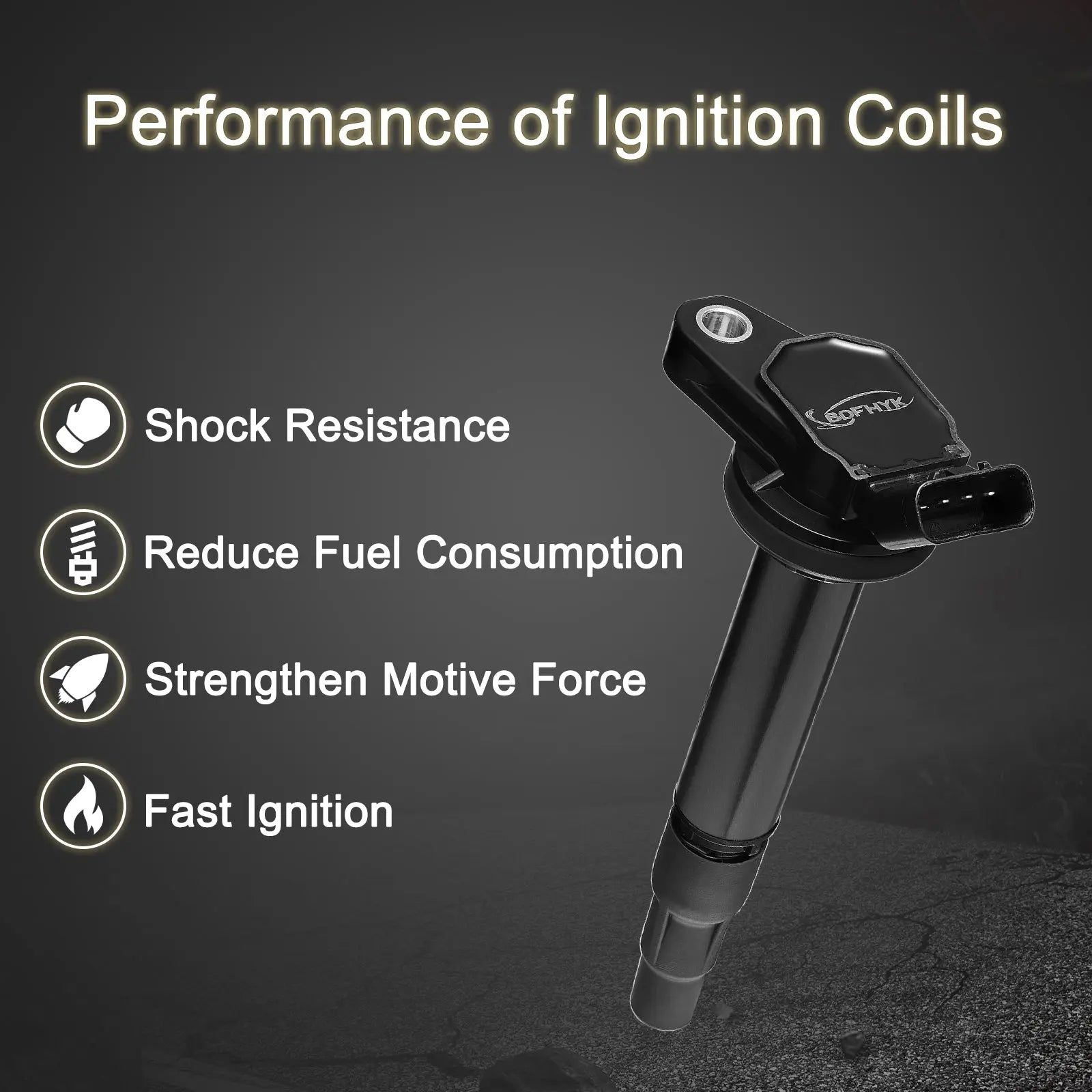 Ignition Coil Pack for Toyota Corolla Matrix Prius Lexus CT200h Pontiac Vibe Scion iM xD 1.8L C1714 UF619 UF596 4PCS Flashark