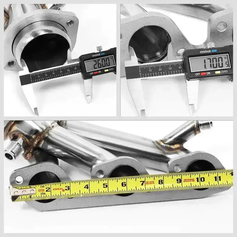 Exhaust Header for 1999-2004 Ford Mustang 3.8/3.9L V6 Shorty Flashark