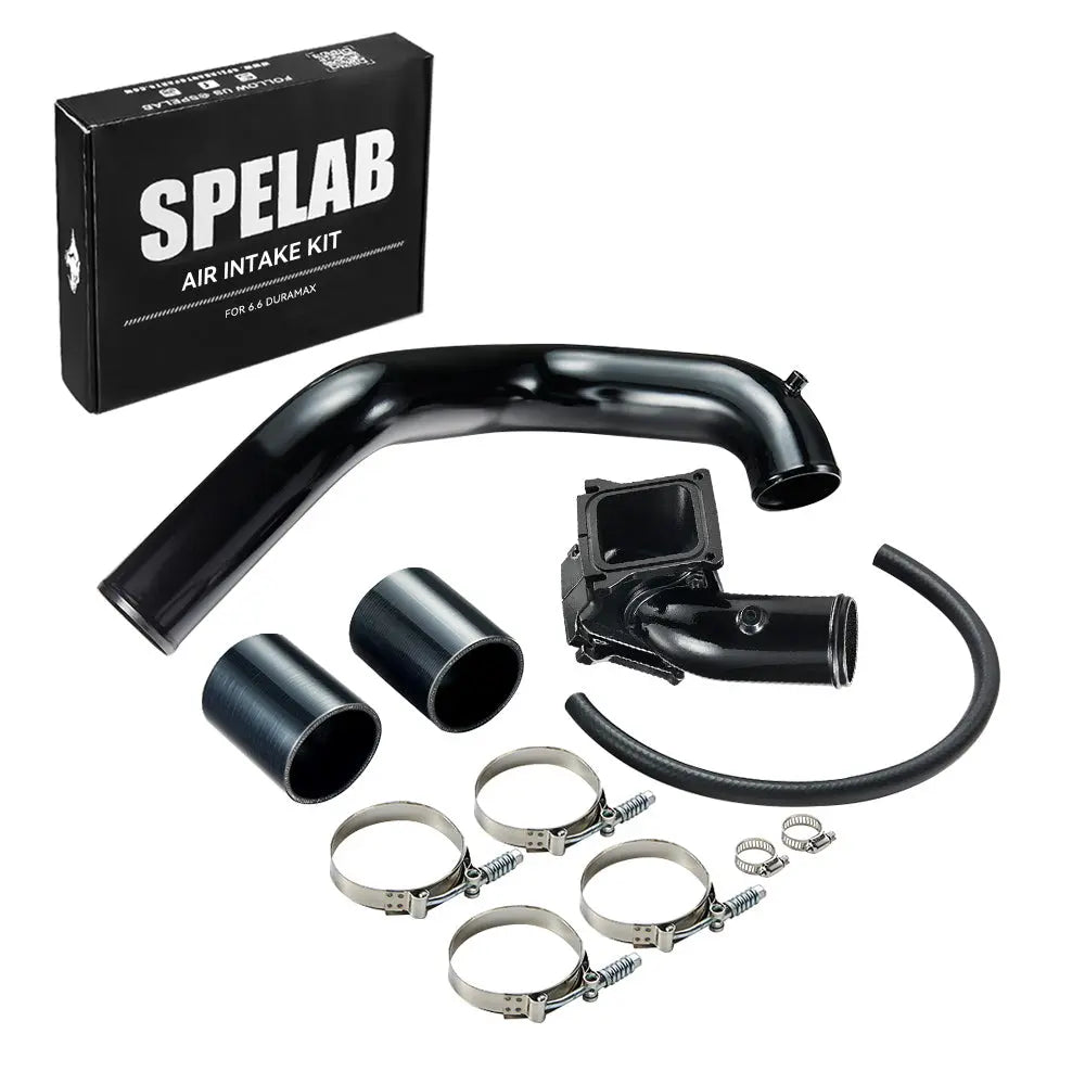 SPELAB 3" Cold Side Intercooler Pipe & Y-Bridge Kit For 2006-2010 6.6 LBZ LMM Duramax Diesel SPELAB