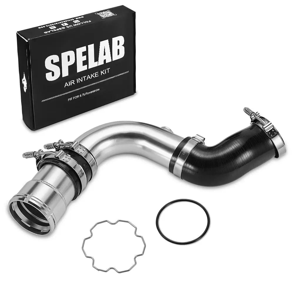 SPELAB 3.5" Cold Side Intercooler Pipe Kit For 2011-2016 6.7 Powerstroke Diesel Ford F250 F350 F450 SPELAB