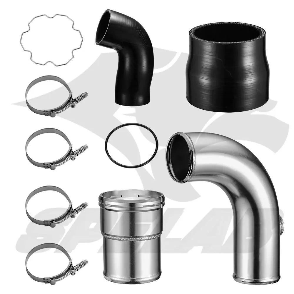 SPELAB 3.5" Cold Side Intercooler Pipe Kit For 2011-2016 6.7 Powerstroke Diesel Ford F250 F350 F450 SPELAB