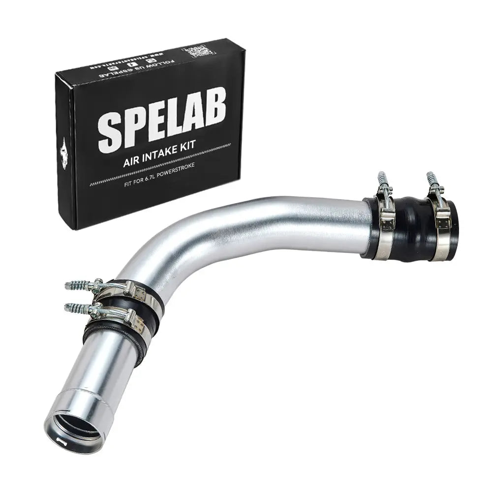 SPELAB 3.5" Hot Side Intercooler Pipe Kit For 2011-2016 6.7 Powerstroke Diesel Ford F250 F350 F450 SPELAB