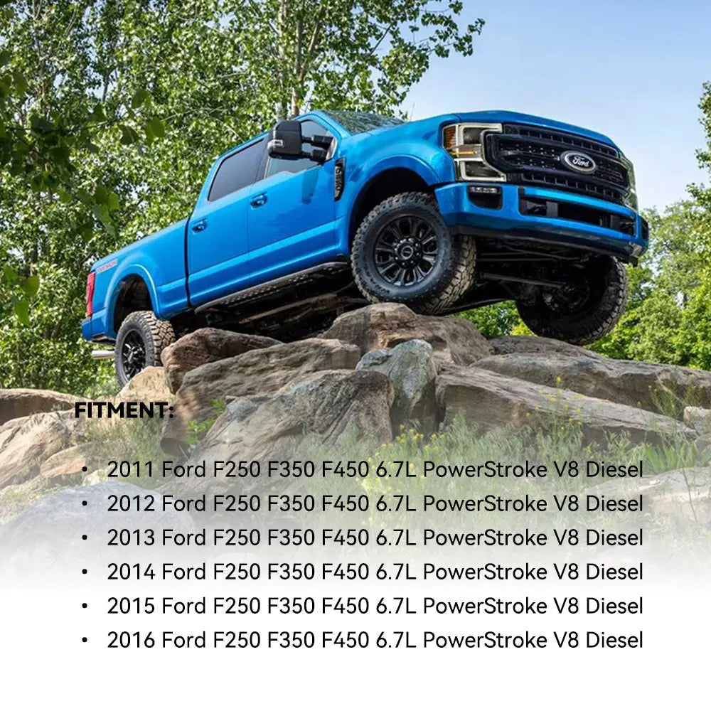 SPELAB 3.5" Hot Side Intercooler Pipe Kit For 2011-2016 6.7 Powerstroke Diesel Ford F250 F350 F450 SPELAB