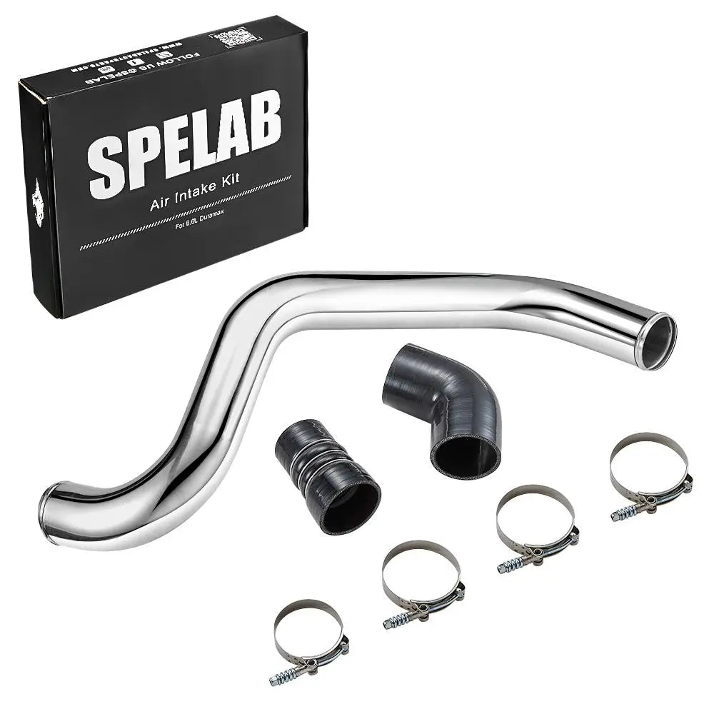 SPELAB Hot Side Intercooler Pipe Kit For 2004.5-2010 6.6 LLY LBZ LMM Duramax Diesel SPELAB