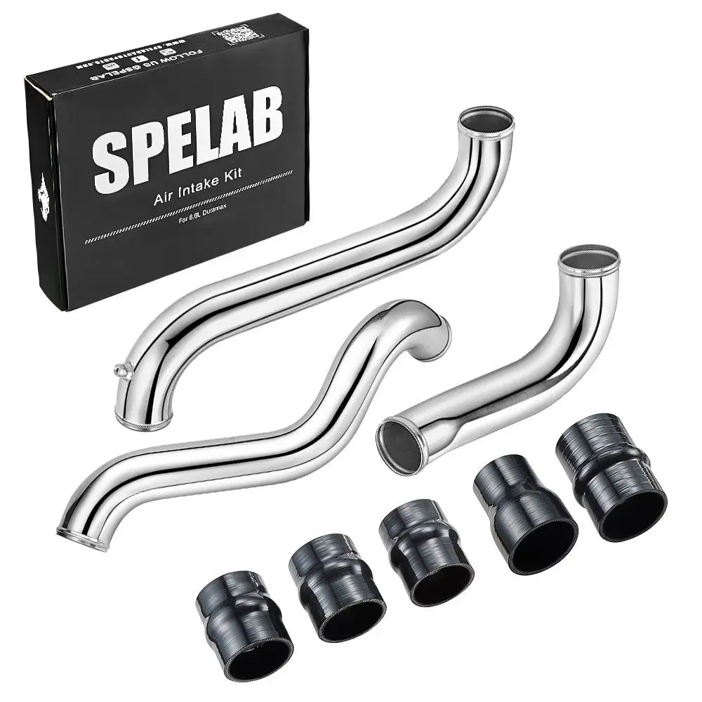 SPELAB Intercooler Pipe Kit Hot Cold Side For 2011-2016 GM GMC 6.6L LML Duramax Diesel SPELAB