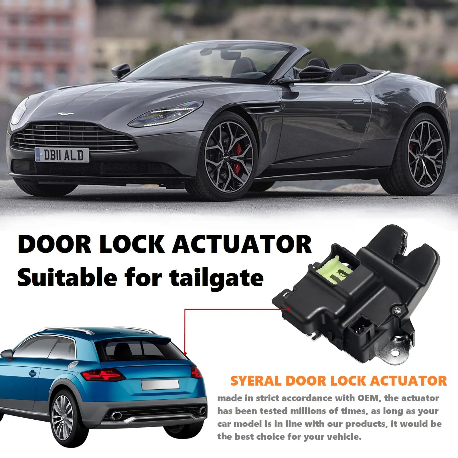 Trunk Rear Door Lock Actuator Tailgate Lock for 2011-2016 Hyundai Elantra 2.0 1.8L 812303X010 Flashark