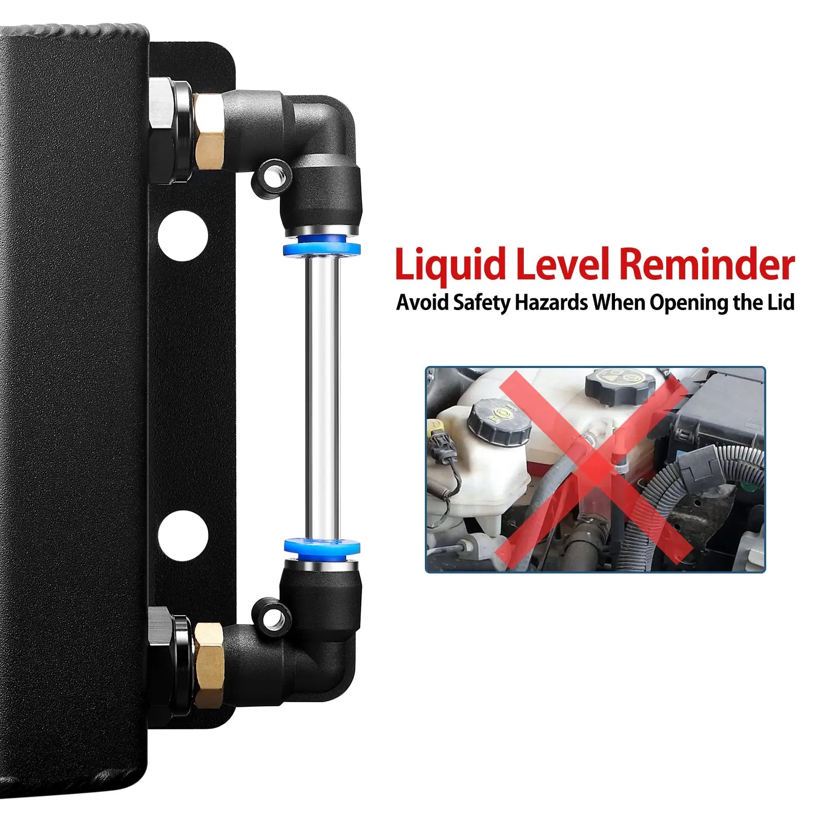 Universal Coolant Reservoir Tank Coolant Overflow Tank Reservoir Expansion 1L Flashark