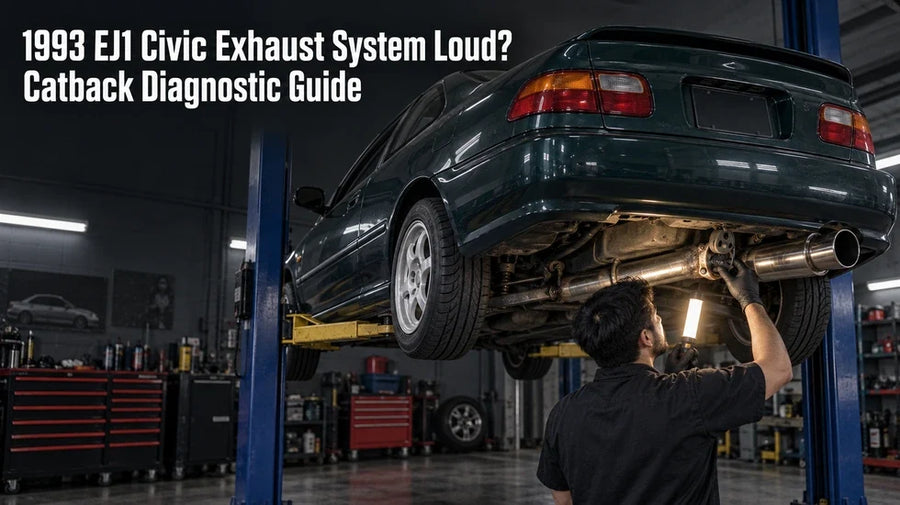 1993 Honda Civic EJ1 catback exhaust diagnostic