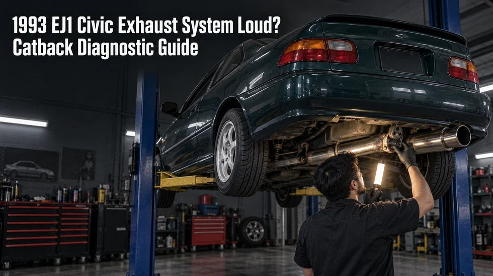 1993 Honda Civic EJ1 catback exhaust diagnostic
