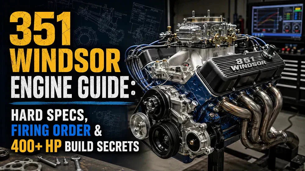 351 Windsor V8 engine specs and firing order guide cover