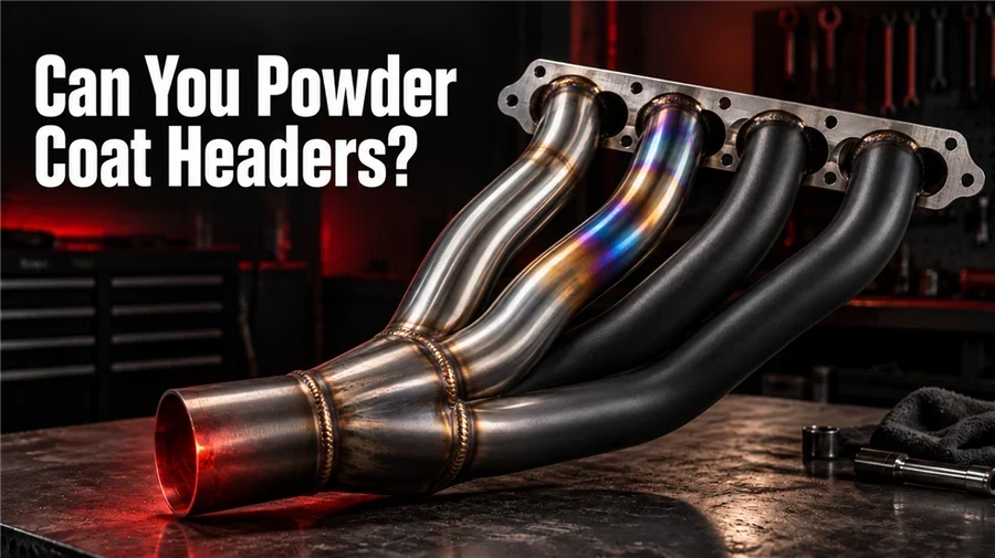 Powder coated and ceramic coated exhaust headers