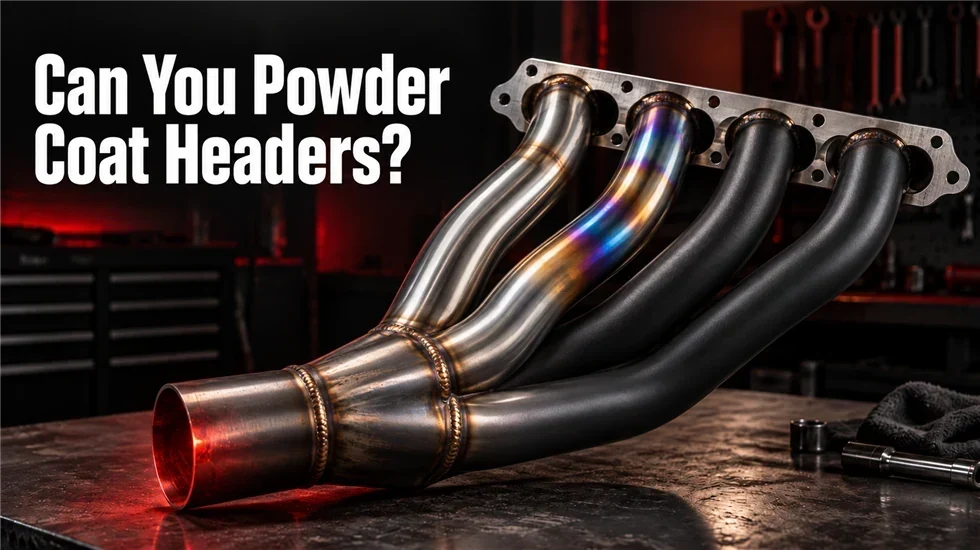Powder coated and ceramic coated exhaust headers