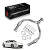 Tubo de escape tipo Y para Nissan 370Z Z34 / Infiniti G37 V36 VQ37VHR 3.7L 2008-2016