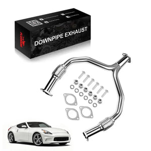 Tubo de escape tipo Y para Nissan 370Z Z34 / Infiniti G37 V36 VQ37VHR 3.7L 2008-2016