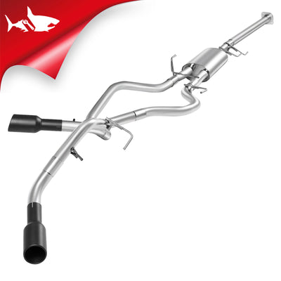 Catback Exhaust System For 2015-2020 Ford F150 2.7L 3.5L 5.0L 3-Inch W/ Black/Polished Muffler Tips