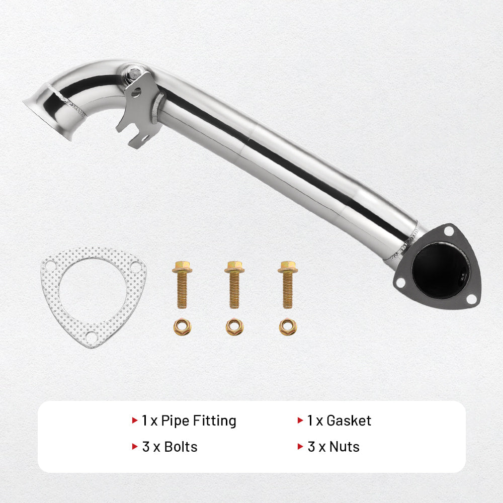 Downpipe Exhaust for 2007-2016 Mini Cooper R55-R61 1.6L Turbo 2.5 inch with 2 O2 sensor bungs