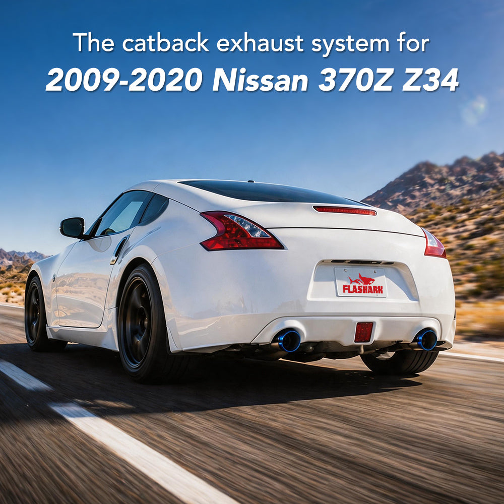 2009-2020 Nissan 370Z Z34 Dual Catback Exhaust System w/ 4.5 Inches Burnt Dual Tips