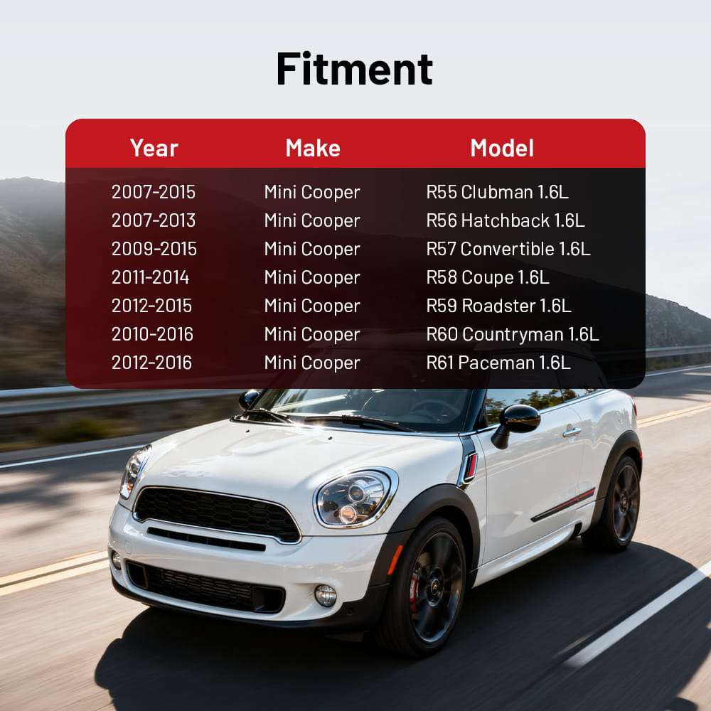 Downpipe Exhaust for 2007-2016 Mini Cooper R55-R61 1.6L Turbo 2.5 inch with 2 O2 sensor bungs