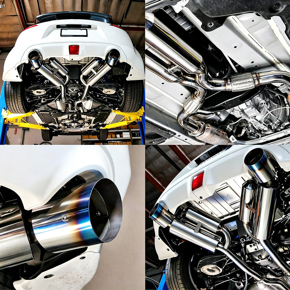 2009-2020 Nissan 370Z Z34 Dual Catback Exhaust System w/ 4.5 Inches Burnt Dual Tips