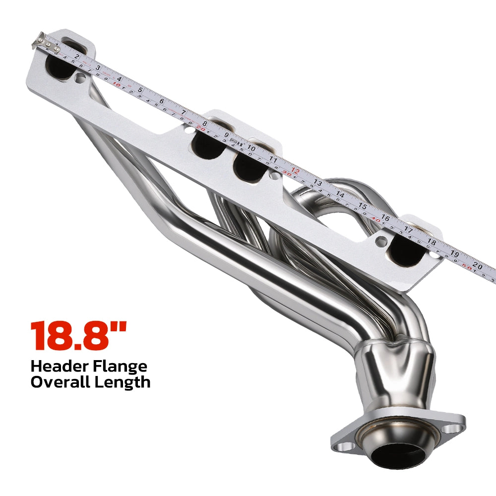 Exhaust Header for 1994-2004 Dodge Ram 1500 / 2500 / 3500 / Dakota / Durango丨5.2L / 5.9L Magnum V8丨2WD ONLY