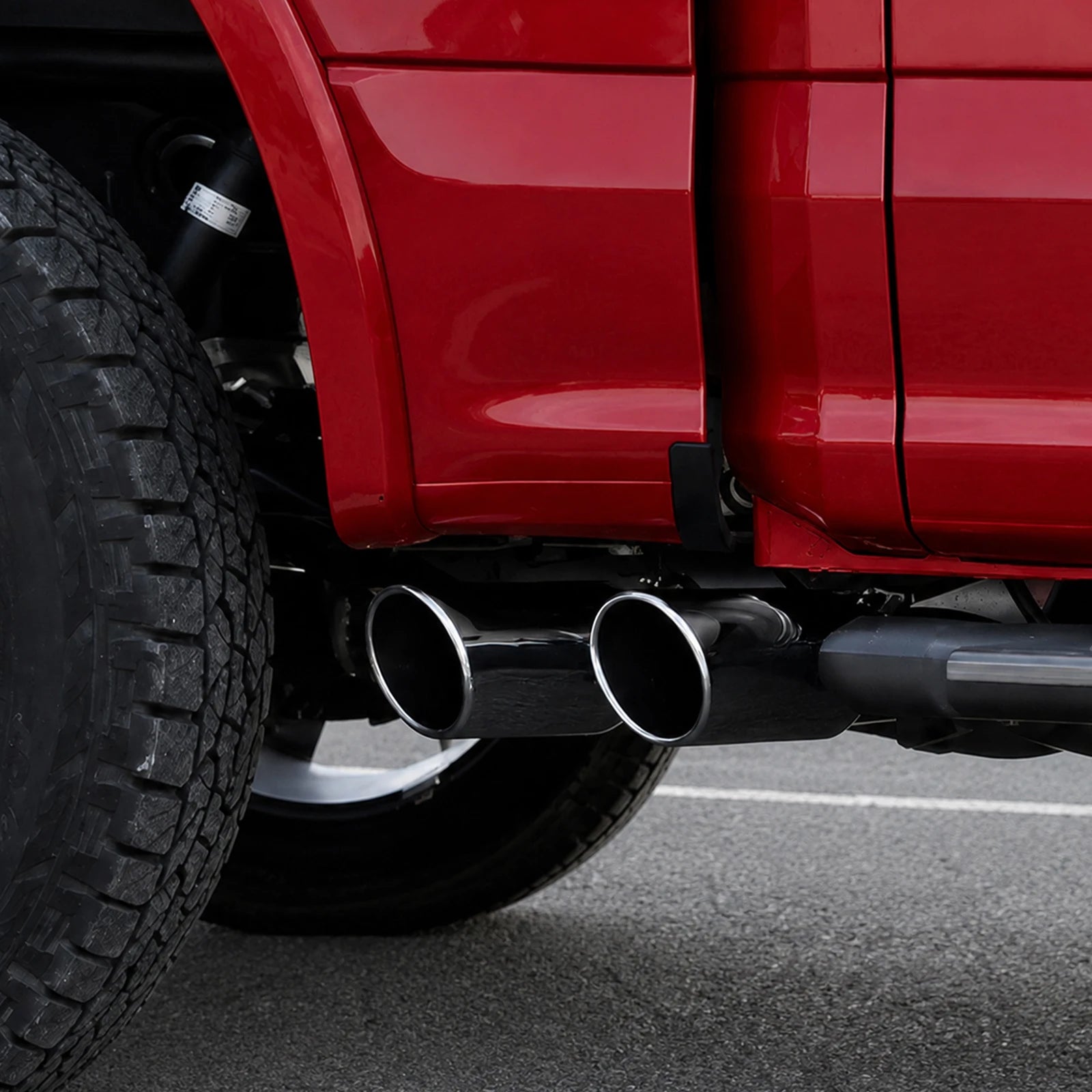 Sistema de escape Catback para Ford F150 2015-2020 (2,7 L, 3,5 L, 5,0 L), 3 pulgadas, con puntas de silenciador negras y pulidas 